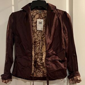 True Meaning Deep Brown Women's Blazer